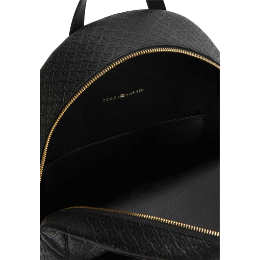 Product Tommy Hilfiger Women's Medium TH Icon Backpack, Mono, Black base image