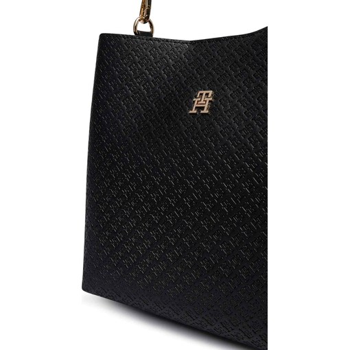 Product Tommy Hilfiger Women's Medium Shoulder Bag TH Icon Shoulder Bag Mono Black base image
