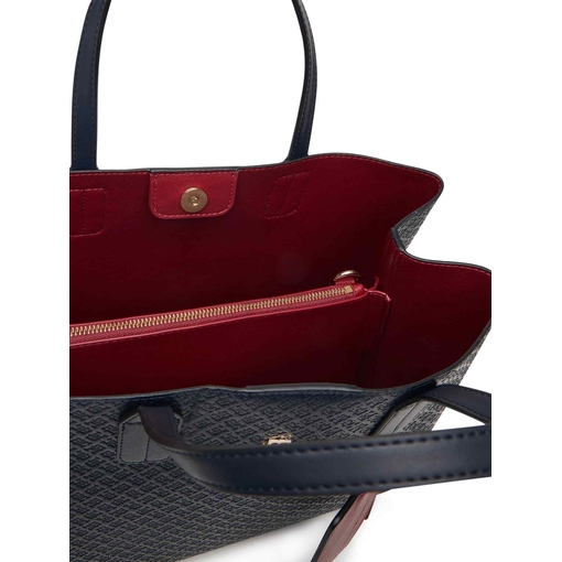 Product Tommy Hilfiger Women's Large TH Tote Icon Satchel Monogram Space Blue base image
