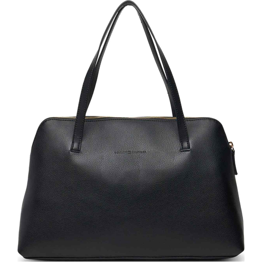 Product Tommy Hilfiger Women's Medium Shoulder Bag TH Buckle Tote Black base image