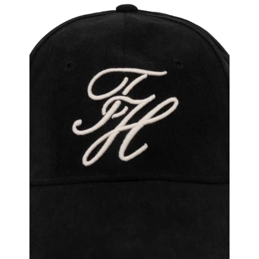 Product Tommy Hilfiger Women's One Size Jockey Hat TH Embroidered Cord Cap Black base image