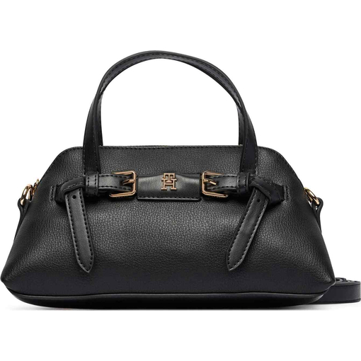 Product Tommy Hilfiger Women's Small Handbag TH Buckle Mini Tote Black base image