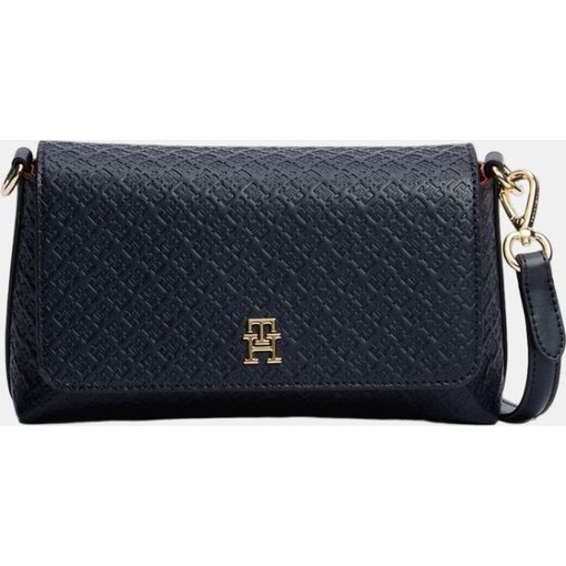 Product Tommy Hilfiger Women's Small Crossbody Bag TH Icon Convertible Crossover Mono Dark Blue base image