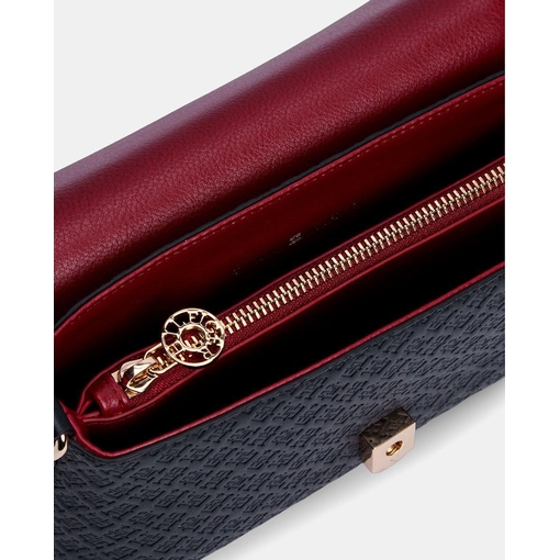 Product Tommy Hilfiger Women's Small Crossbody Bag TH Icon Convertible Crossover Mono Dark Blue base image