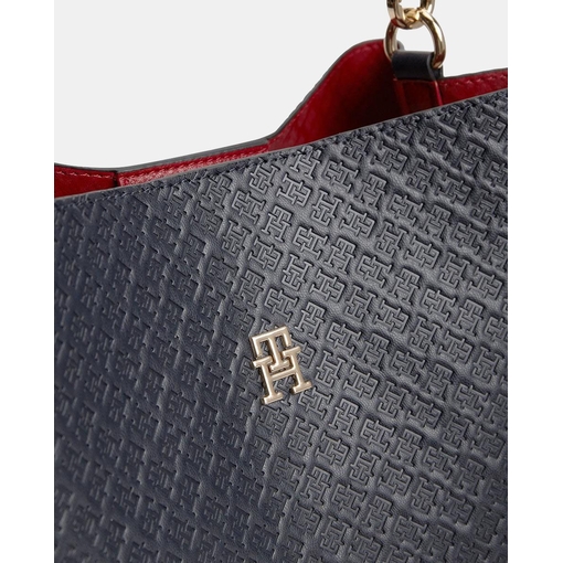 Product Tommy Hilfiger Women's Medium Shoulder Bag TH Icon Shoulder Bag Monogram Blue base image