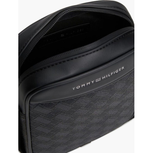 Product Tommy Hilfiger Men's Small Bag TH Modern Monogram Mini Reporter Black base image