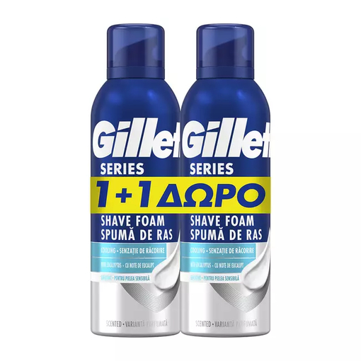Product Gillette Series Cooling Aftershave Gel (200+200ml) base image