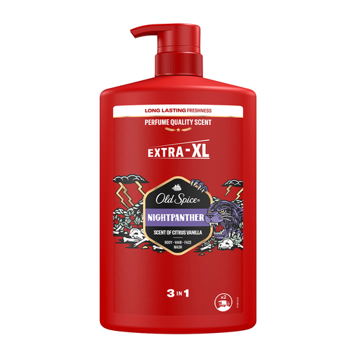 Product Old Spice Night Panther Αφρόλουτρο & Σαμπουάν Για Άνδρες 1000ml base image