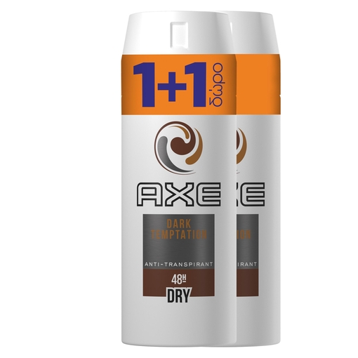 Product AXE Dark Temptation Dry Spray Αποσμητικό 150ml | Προσφορά 1+1 base image