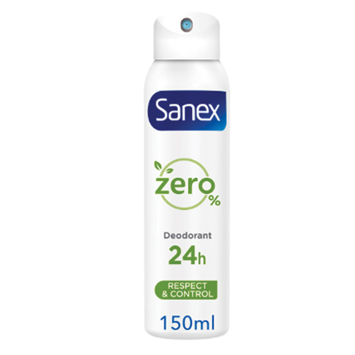 Product Sanex Zero 0% Respect & Control Deodorant Spray 150ml base image