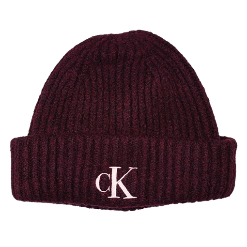 Product Calvin Klein Γυναικείος Σκούφος Monogram Wool Blend Μπορντώ base image