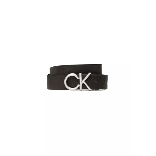 Product Calvin Klein Men's Timeless Leather Belt In Black Adjustable Reversible CK Metal Bombe PB 35mm Black base image