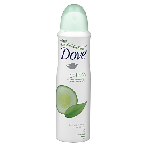 Product Dove Go Fresh Cocumber & Green Tea Deodorant Spray 150ml base image
