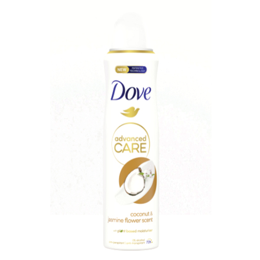 Product Dove Coconut & Jasmine Flower Deodorant Spray 150ml base image