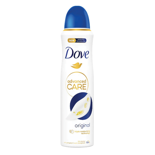 Product Dove Original Advanced Care Deodorant Spray 150ml base image