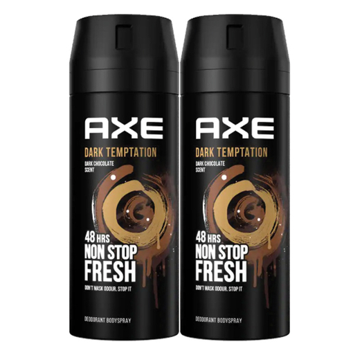 Product Axe Dark Temptation Deodorant Spray 48h Fresh 2x150ml 1+1 Δώρο base image