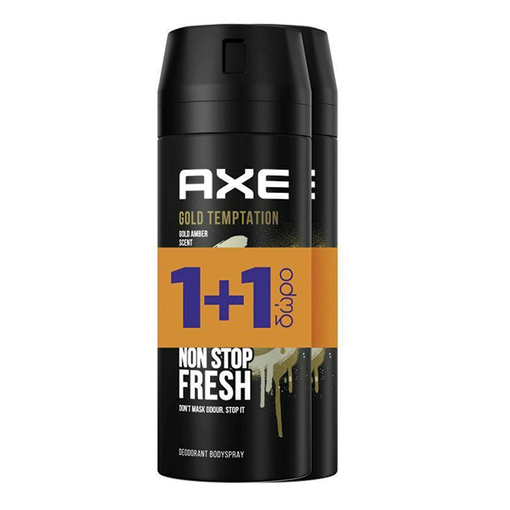 Product AXE Gold Temptation deodorant Spray 150ml | Προσφορά 1+1  base image