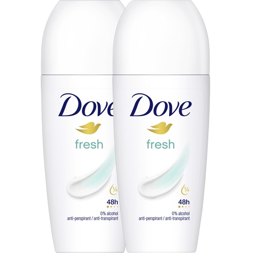 Product Dove Fresh Roll-on Deodorant 50ml - 1+1 base image