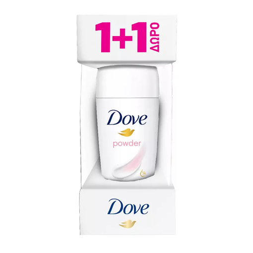 Product Dove Talc Soft Roll-on Deodorant 50ml - 1+1 base image