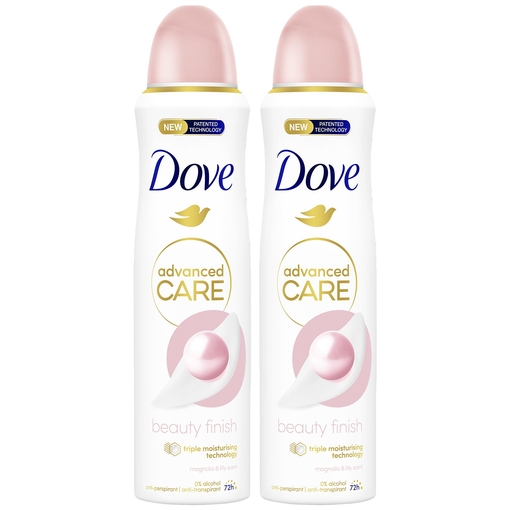 Product Dove Advanced Beauty Finish Deodorant Spray 150ml - 1+1 base image
