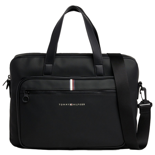 Product Tommy Hilfiger Th Essential Pique Computer Bag Black base image