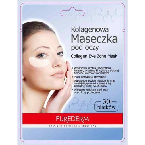Product Purederm Collagen Eye Zone Mask Μάσκα Ματιών Με Κολλαγόνο 30τμχ base image