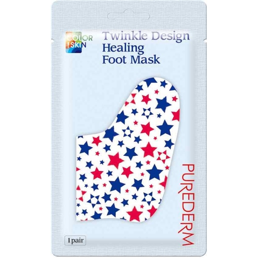Product Purederm Twinkle Healing Foot Mask Μάσκα Ποδιών Για Ανάπλαση & Θρέψη 1 Ζεύγος base image