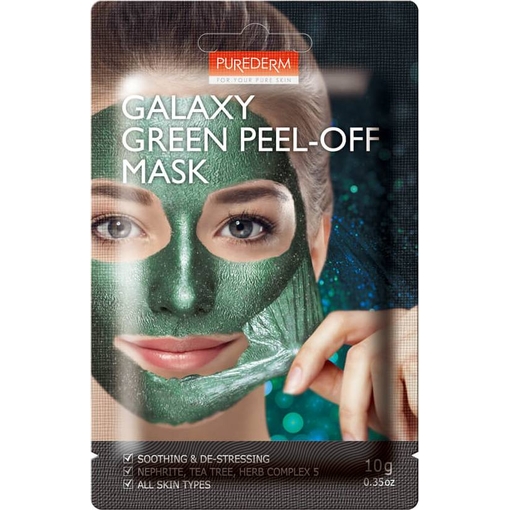 Product Purederm Galaxy Green Diamond Glow Nephrite Peel-Off Mask Μάσκα Προσώπου Για Λάμψη 10g base image