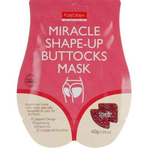 Product Purederm Miracle Shape-Up Buttocks Mask Μάσκα Ανόρθωσης & Σύσφιξης Γλουτών 1 Ζεύγος base image