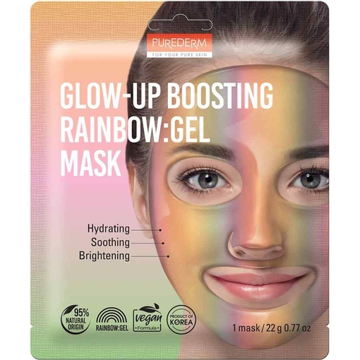 Product Purederm Glow-Up Boosting Rainbow:Gel Mask Hydrogel Face Mask 22g base image