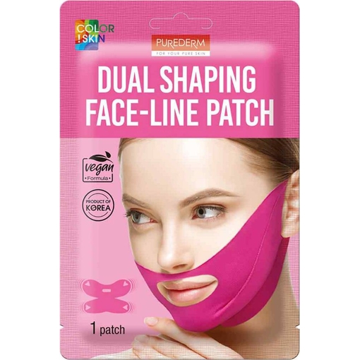 Product Purederm Dual Shaping Face-Line Patch Μάσκα Ανόρθωσης & Σύσφιξης Πιγουνιού 1τμχ base image