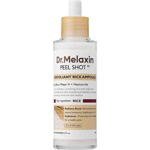 Product Dr. Melaxin Peel Shot Exfoliating White Rice Ampoule Ορός Προσώπου 80ml base image