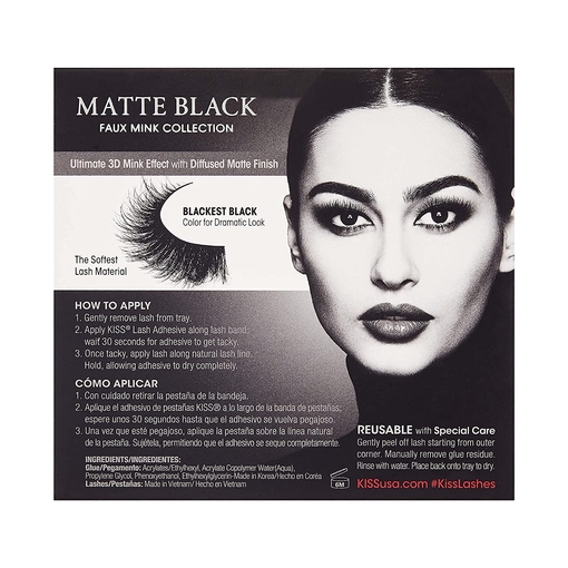 Product Kiss Lash Couture Matte Black Matte Silk KMAT04 base image