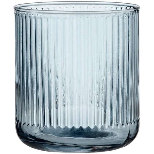 Product Ladelle Ποτήρι Νερού 380ml Ριγέ Γαλάζιο Zephyr Γυάλινο base image