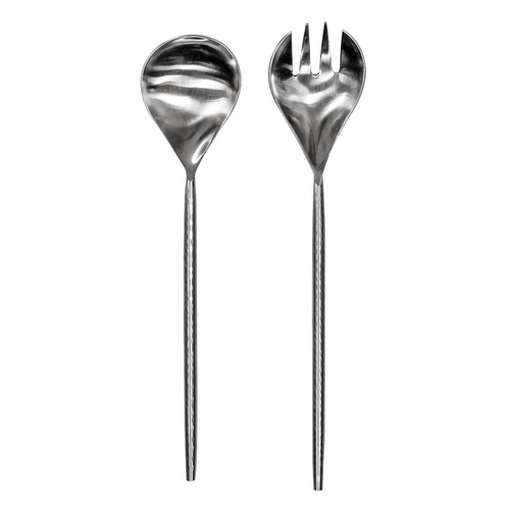 Product Ladelle Salad Set 29cm Silver Hammered Hammered Steel Salad Set 29cm base image