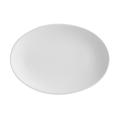 Product Maxwell & Williams Oval Plate White Caviar 35x25cm base image