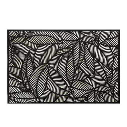 Product Maxwell & Williams Σουπλά Leaf PVC 43x30cm Μαύρο base image