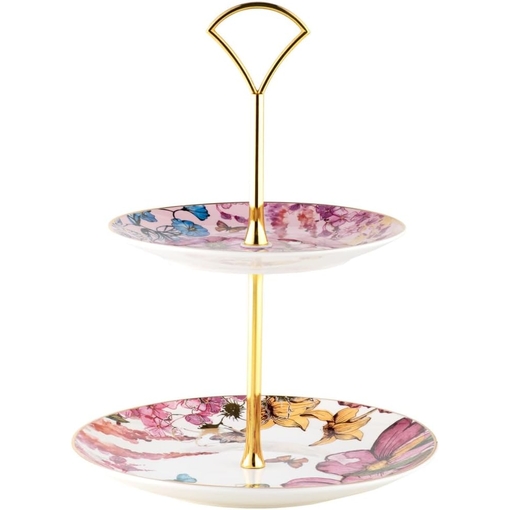 Product Maxwell & Williams Estelle Michaelides Enchantment Διώροφη Βάση Για Γλυκά Πορσελάνης 458γρ base image