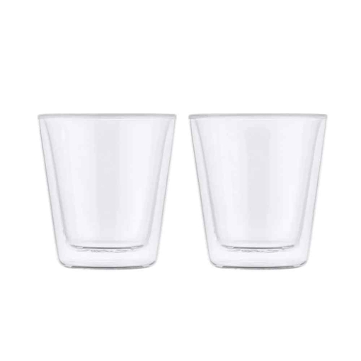 Product Maxwell & Williams Conical Double Wall Mug Set Σετ Κούπες Γυάλινες με Διπλό Τοίχωμα 200ml - Διαφανές base image
