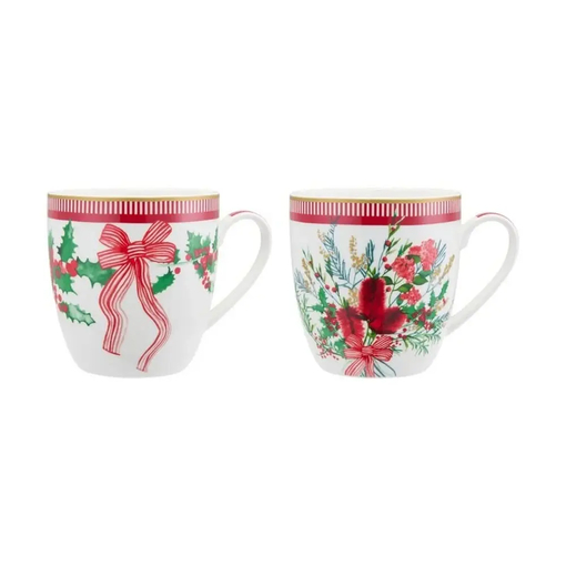 Product Maxwell & Williams Festive Flora Mug Set 2pcs 340ml base image