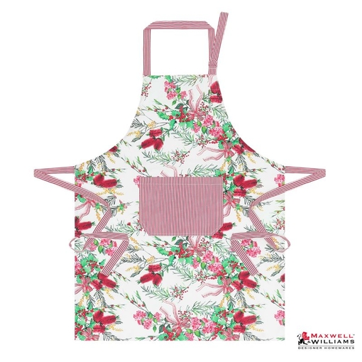 Product Maxwell & Williams Festive Flor Cotton Apron Ποδιά Βαμβακερή 70X90Cm Κόκκινο/Λευκό base image
