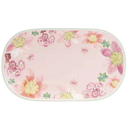 Product Maxwell & Williams Primula Pink Porcelain Oval Plate 33x17.5cm base image