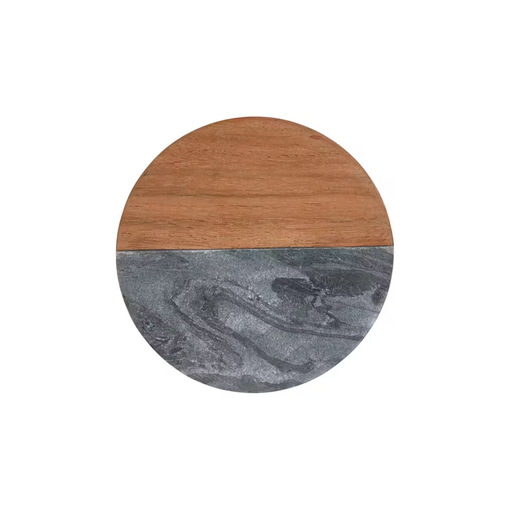 Product Maxwell & Williams Σουβέρ Coaster Collective Στρογγυλό Μαρμάρινο Ανθρακί και Ακακία base image