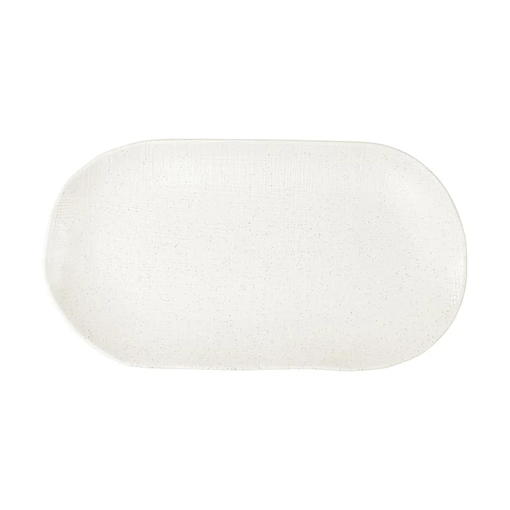 Product Maxwell & Williams Πιατέλα Παραλληλόγραμμη 35x19cm Λευκή Speckle Πορσελάνης Onni base image