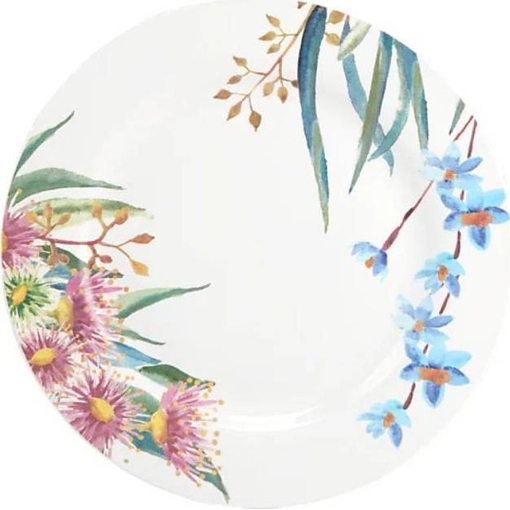 Product Maxwell & Williams Royal Botanic Gardens Eucalyptus Bloom Rim Entree Plate Multicolor & White 23cm base image