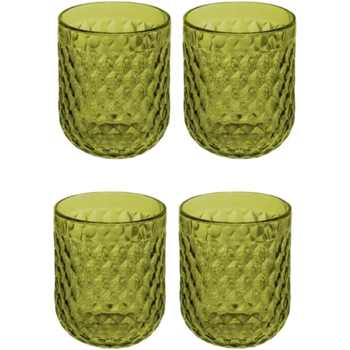 Product Casa Domani Caterina Green Σετ Ποτηριών Χαμηλά Tumbler 270ml 4τμχ - Πράσινο base image