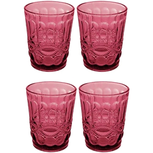 Product Casa Domani Gabriella Pink Σετ Ποτηριών Χαμηλά Tumbler 270ml 4τμχ - Ροζ base image