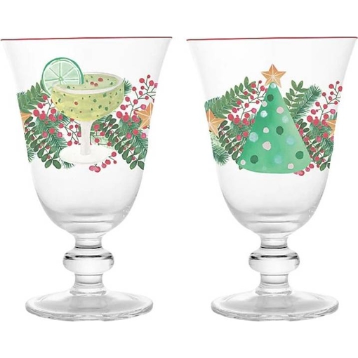 Product Maxwell & Williams Tis The Season Glass Wine Glasses 320ml Set of 2 base image