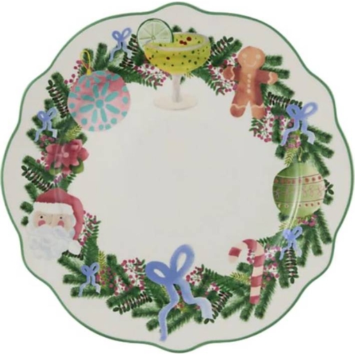 Product Maxwell & Williams Scallop Plate 20cm White Tis Season base image