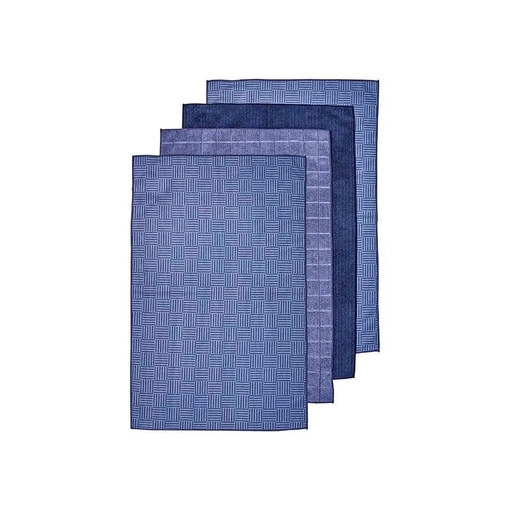 Product Ladelle Πετσέτες Κουζίνας Microfibre 43x68cm Μπλε Benson Σετ 4 Τεμαxίων base image